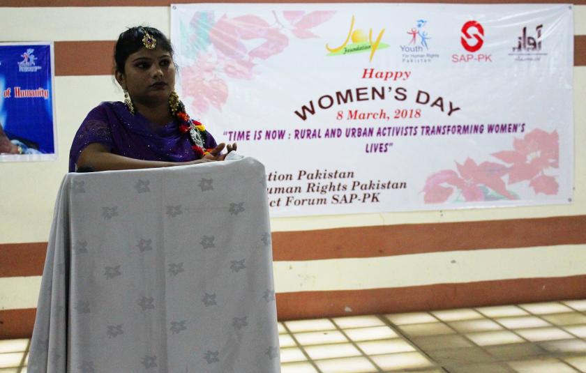 Photo of a woman speaking