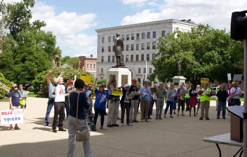Members of New Hampshire Poor People's Campaign gather